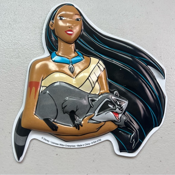 Wilton Vintage Pocahontas Cake Topper - flat raised topper - Picture 1 of 2